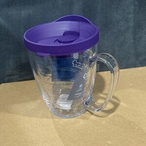 Clear & Colorful Lidded Made in USA Double‎ Walled Insulated Tumbler Travel Cup